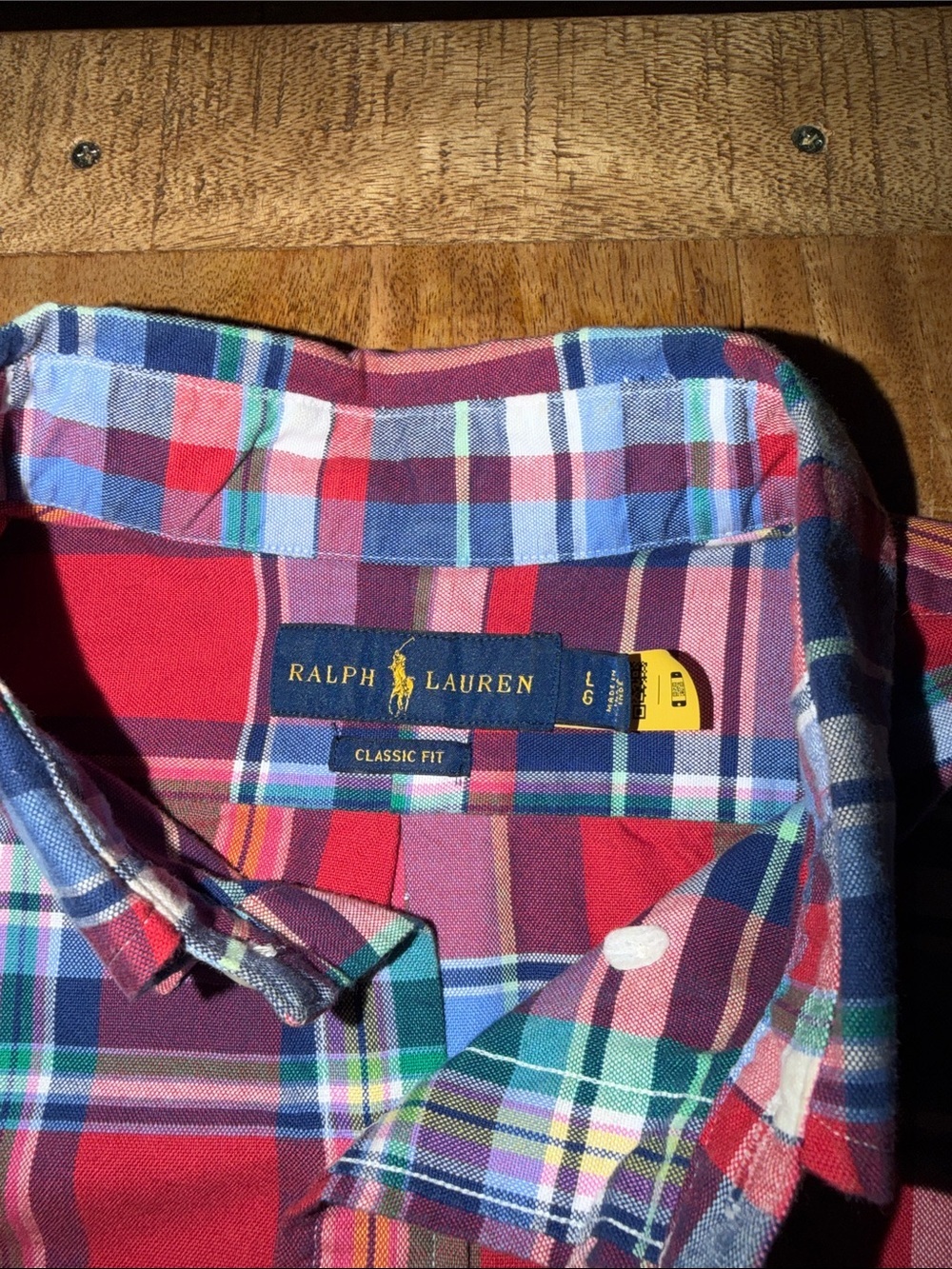 Ralph Lauren Red Multicolor Plaid Button-Down Shirt - Men's - Picture 3 of 5